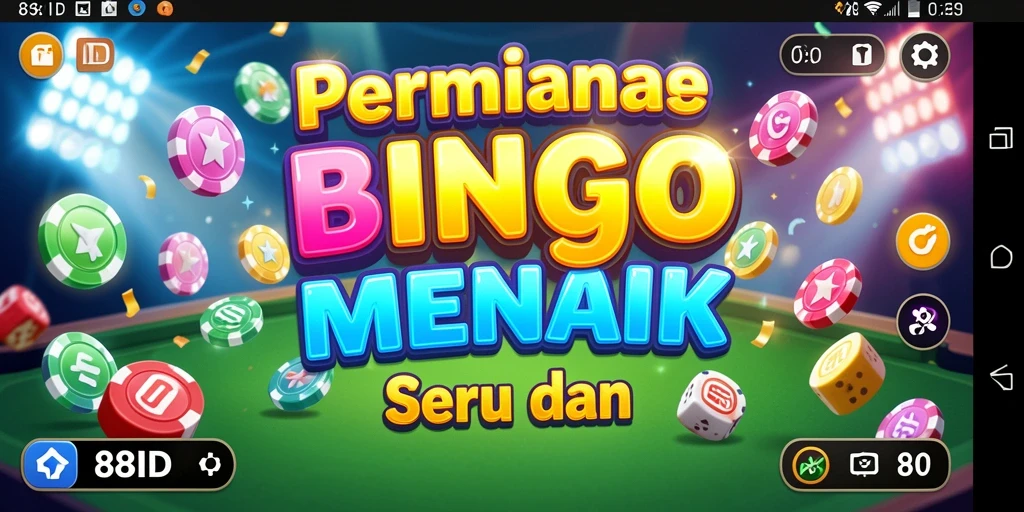 Tampilan gameplay seru dalam aplikasi Bingo 88ID.