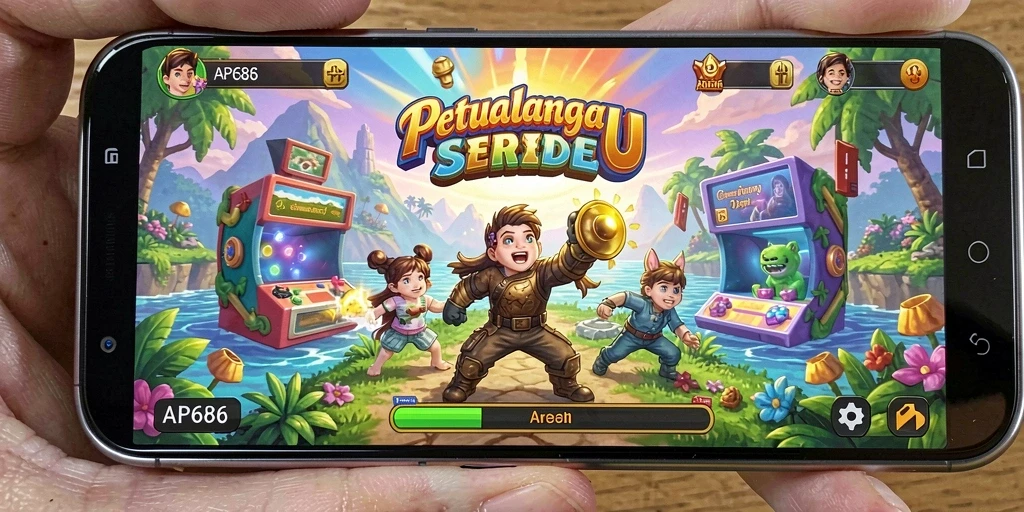 Screenshot AP686 menampilkan aksi seru dan tantangan arcade.