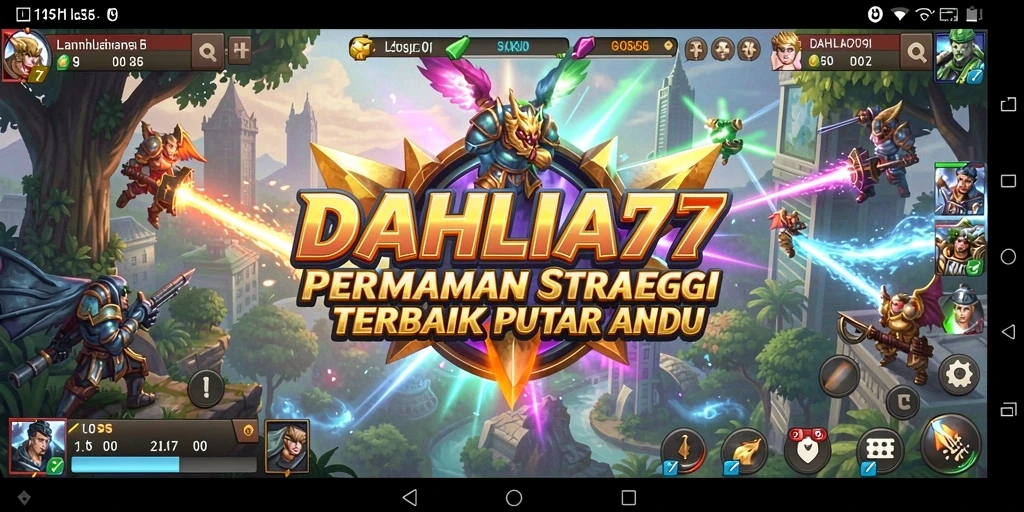 Screenshot gameplay DAHLIA77 menampilkan aksi strategi yang menegangkan.