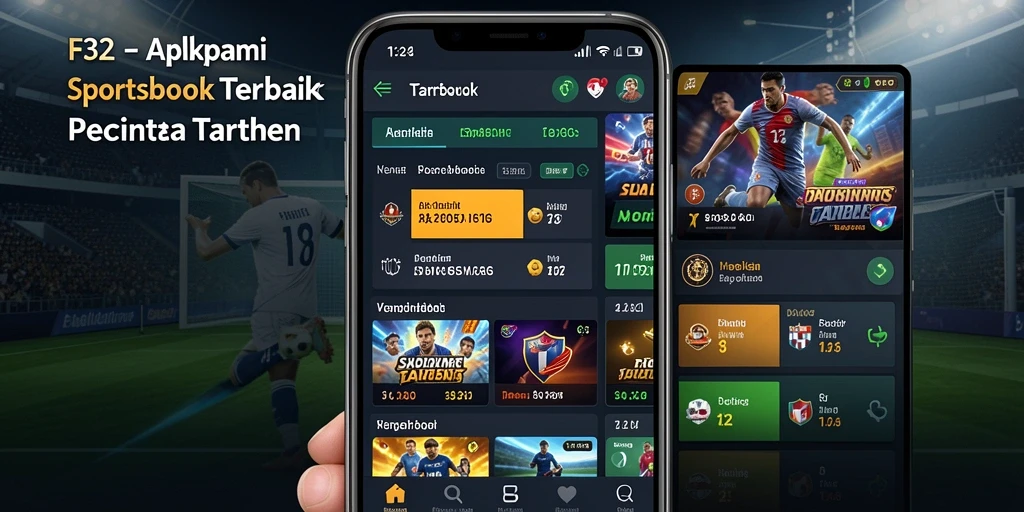 Screenshot F32 menunjukkan antarmuka pengguna yang menarik dan fitur taruhan aktif.