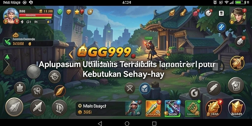 Tampilan antarmuka GG999 yang intuitif untuk pengguna Utility.