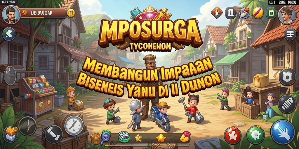 Screenshot menunjukkan pemain mengelola bisnis Tycoon dengan sukses.