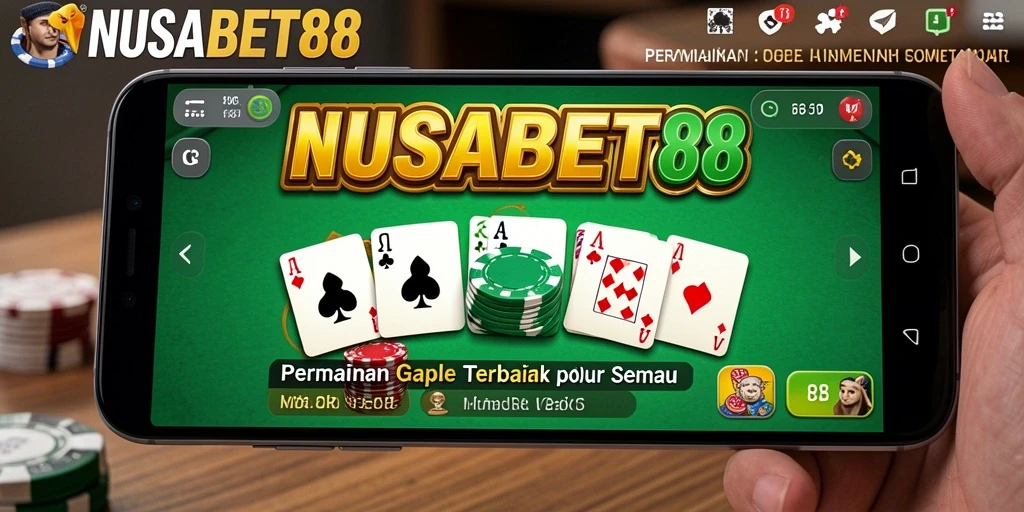 Tampilan gameplay Gaple yang menarik dan interaktif di NUSABET88.