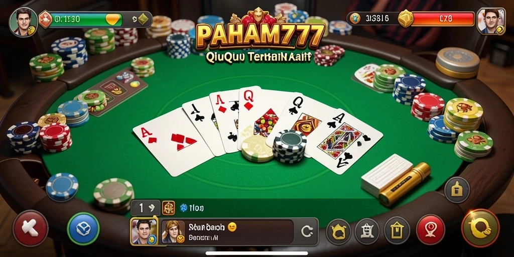 Tampilan gameplay QiuQiu yang menarik dan interaktif.