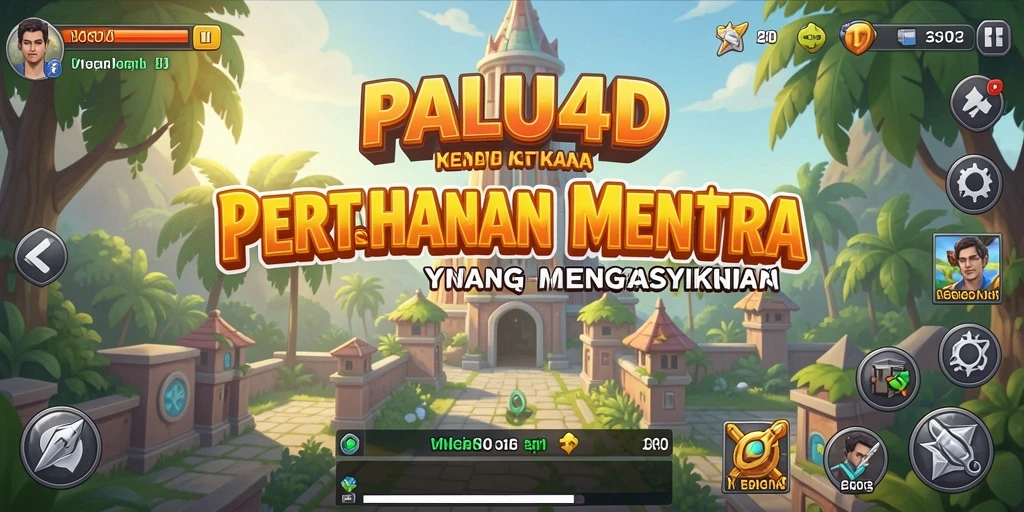 Tangkapan layar utama PALU4D menampilkan pertempuran epic dalam dunia Tower Defense.