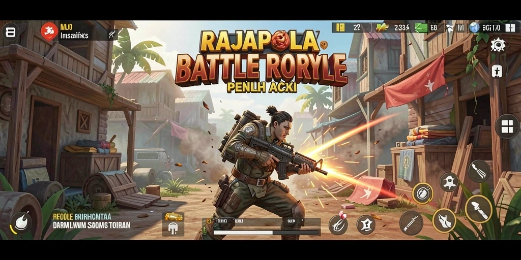 Tangkapan layar dari gameplay RAJAPOLA yang mendebarkan.