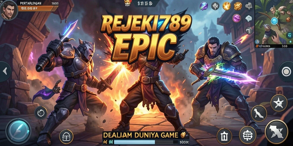Gameplay seru dan aksi pertarungan yang mendebarkan di REJEKI789.