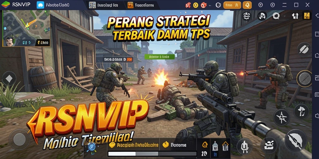 Screenshot RSNVIP menampilkan aksi intens dalam gameplay TPS.