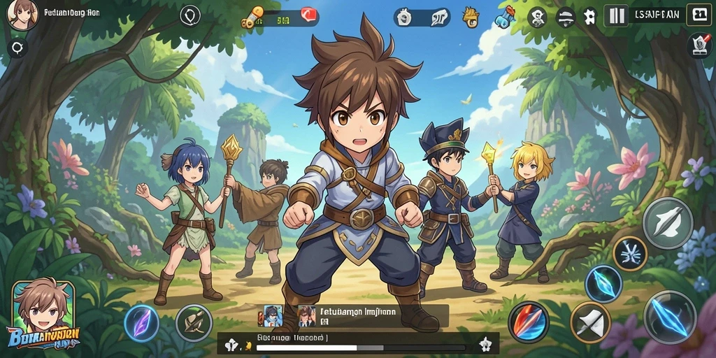 Screenshot gameplay S13 yang menampilkan pertarungan karakter Anime yang menegangkan.