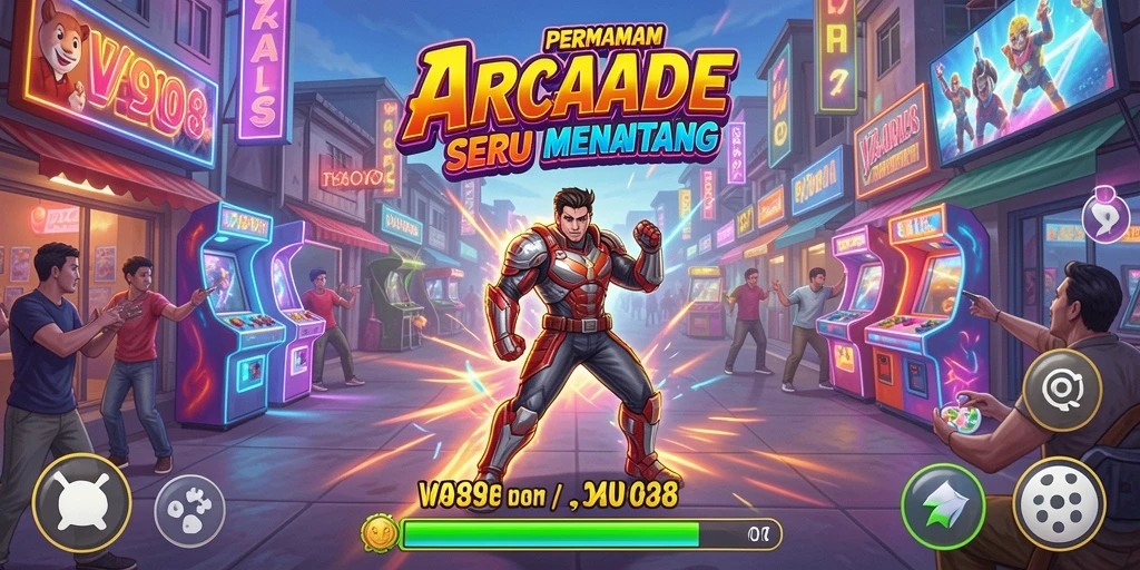 Tangkapan layar V98 menunjukkan gameplay yang penuh aksi dan keseruan.