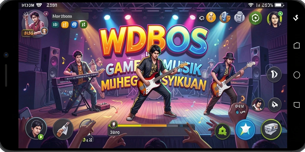Gameplay seru WDBOS dengan berbagai pilihan musik.